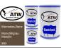Preview: Mercedes-Benz, Monolithgrau Metallic, 893: 500ml Lackdose + 500ml Klarlack + 250ml Härter - Set, von ATW Autoteile West.
